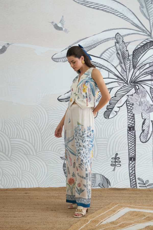 JUNGLE WAISTCOAT TOP WITH PANTS