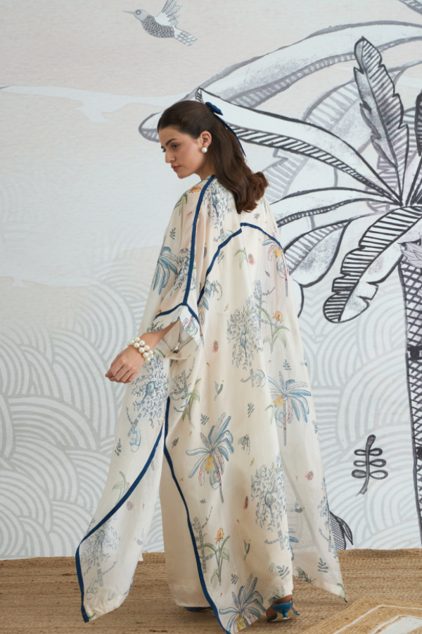 JUNGLE LONG CAPE WITH WAISTCOAT TOP AND PANTS