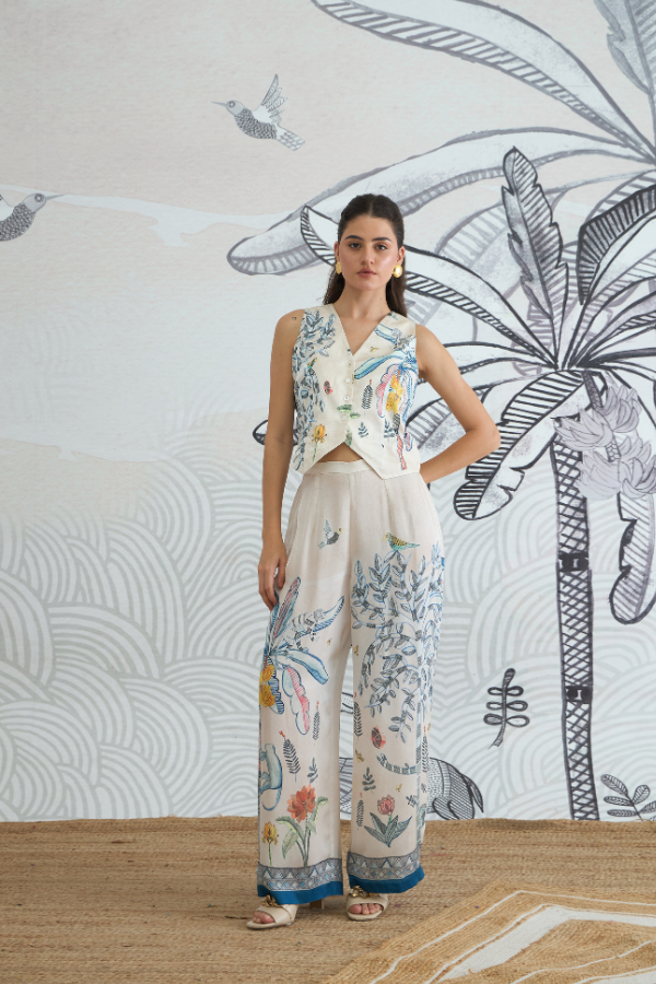 JUNGLE WAISTCOAT TOP WITH PANTS