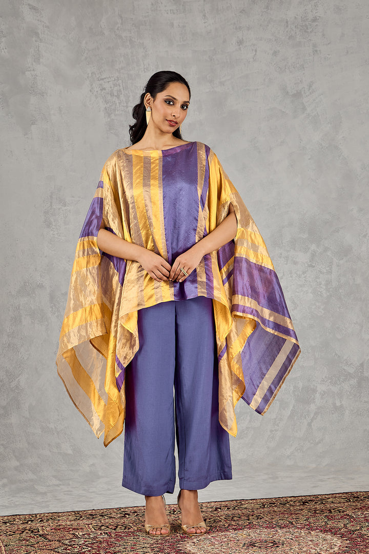 YELLOW ASYMMETRICAL CAPE SET