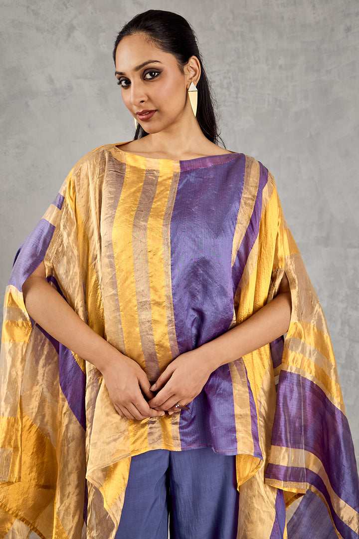 YELLOW ASYMMETRICAL CAPE SET