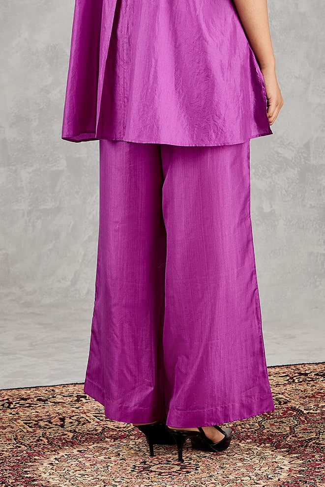 PURPLE SILK PANT