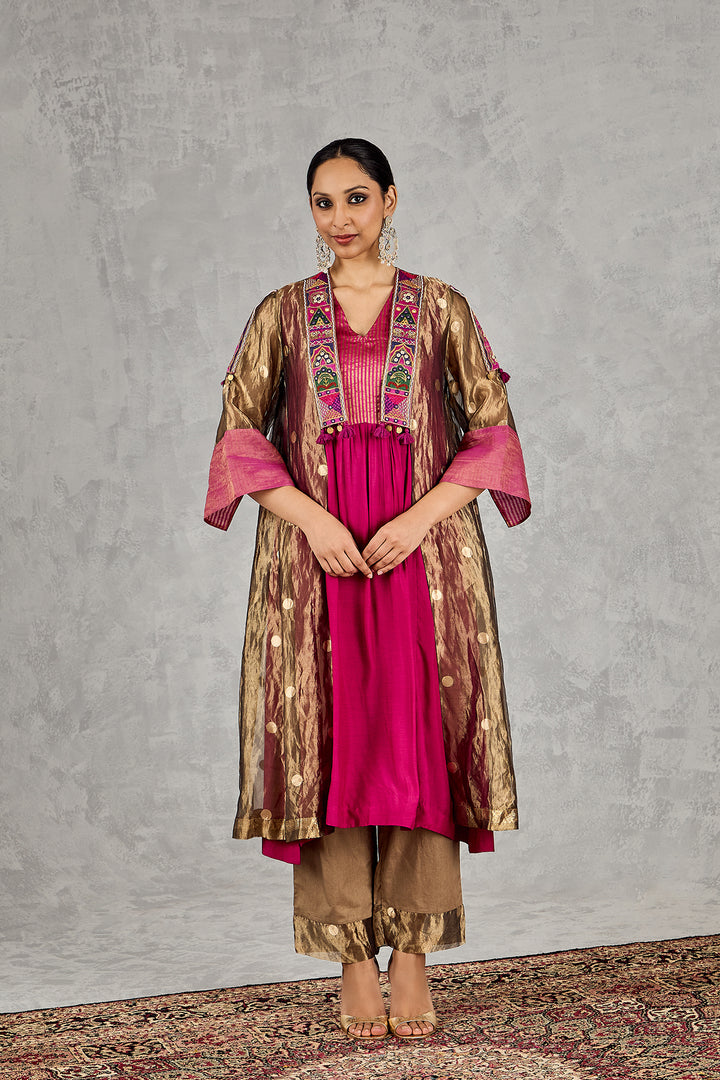 GOLDEN POLKA PADMAVAT JACKET SET