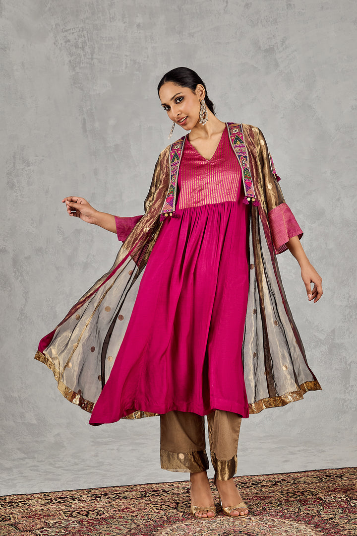 GOLDEN POLKA PADMAVAT JACKET SET