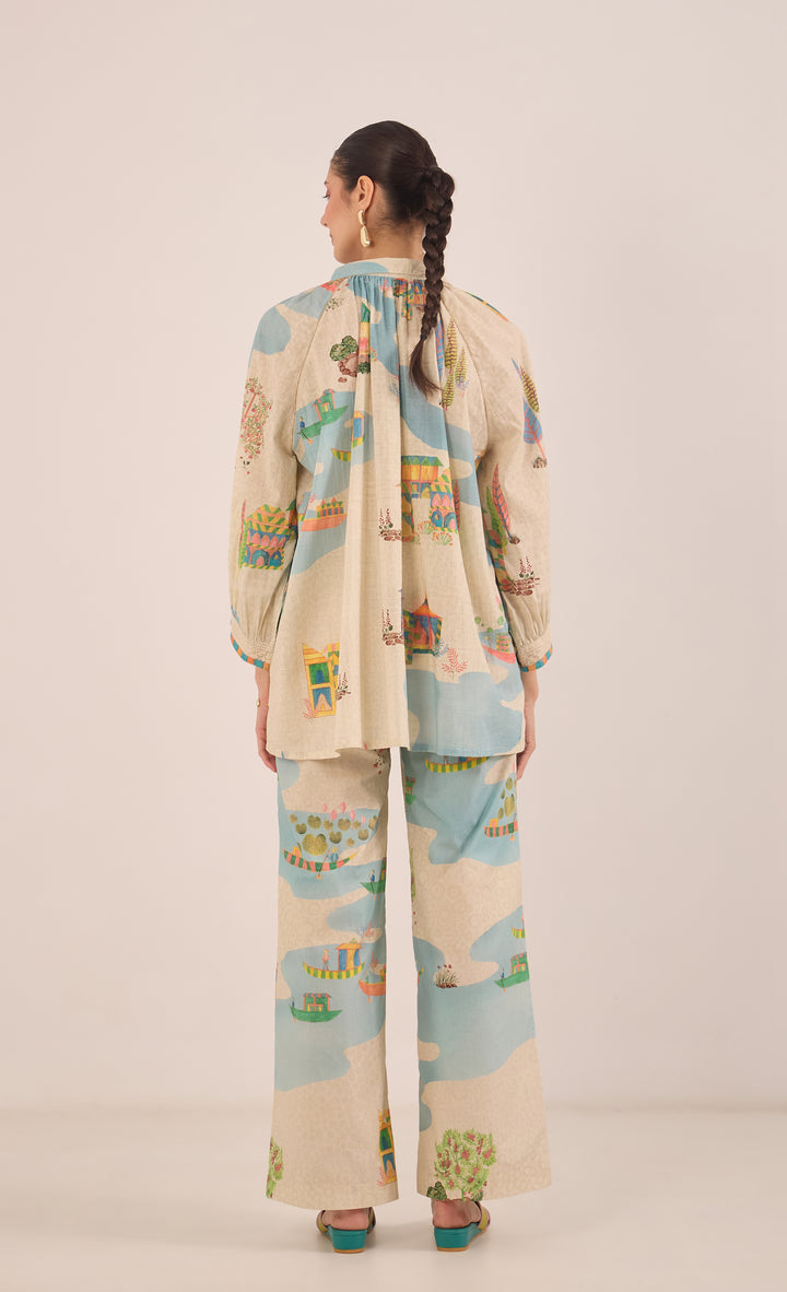 SAFAR: COTTON RAGLAN TOP COORD SET