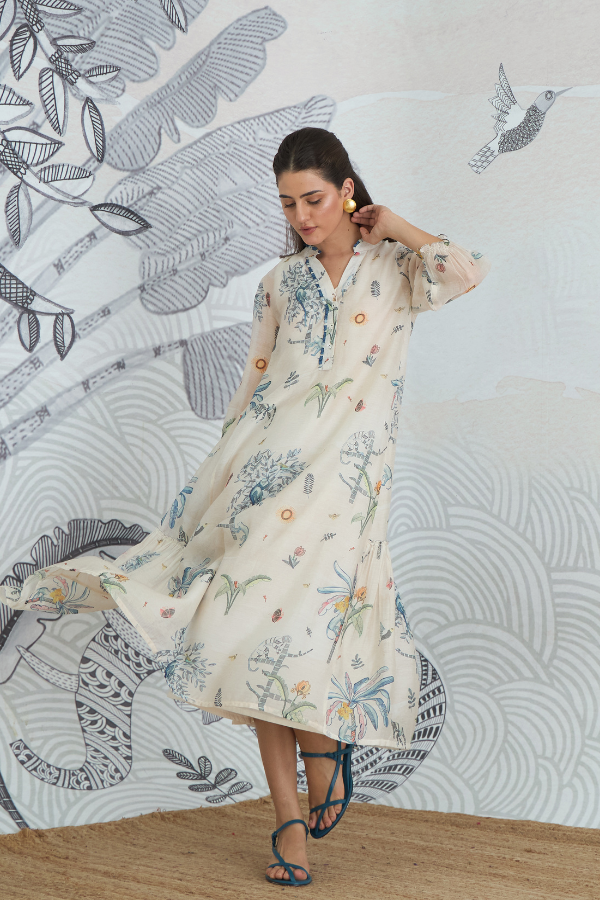 JUNGLE FRILL DRESS