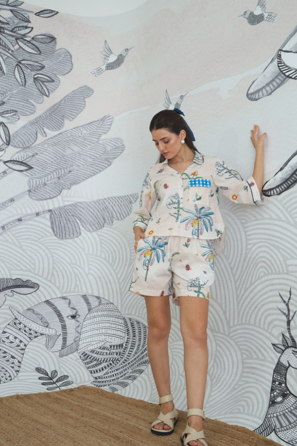 JUNGLE CROP SHIRT AND SHORTS