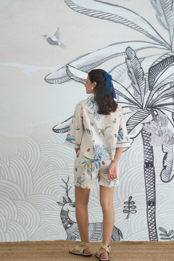JUNGLE CROP SHIRT AND SHORTS