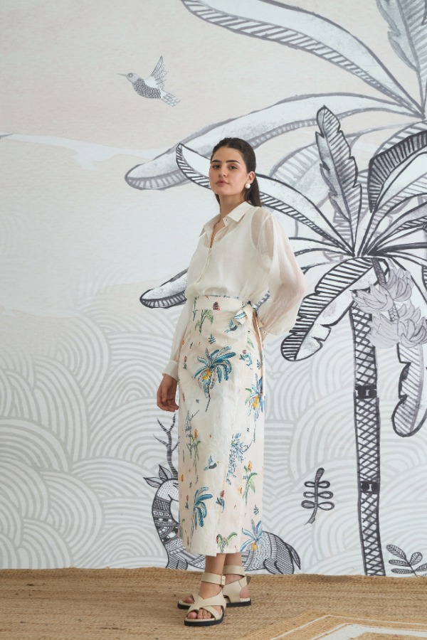 JUNGLE WRAP SKIRT