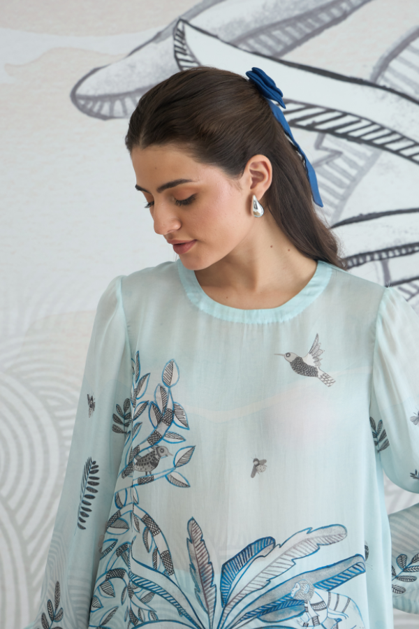 POWDER BLUE CO-ORD TOP