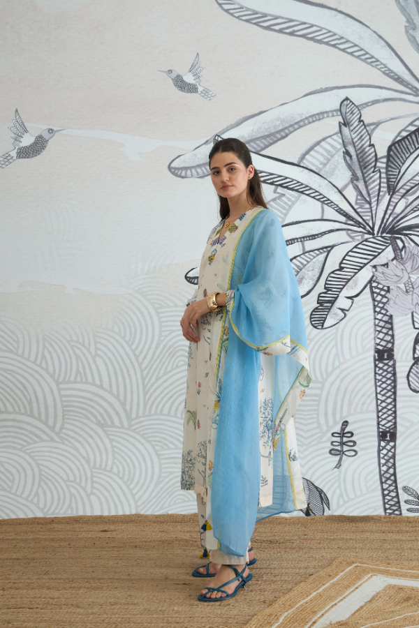 JUNGLE V-NECK KURTA SET