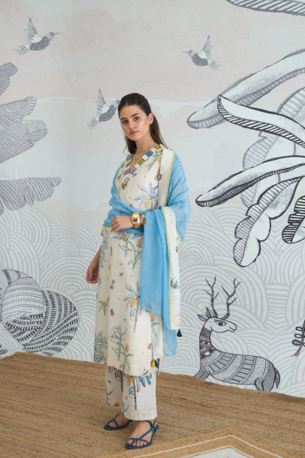 JUNGLE V-NECK KURTA SET