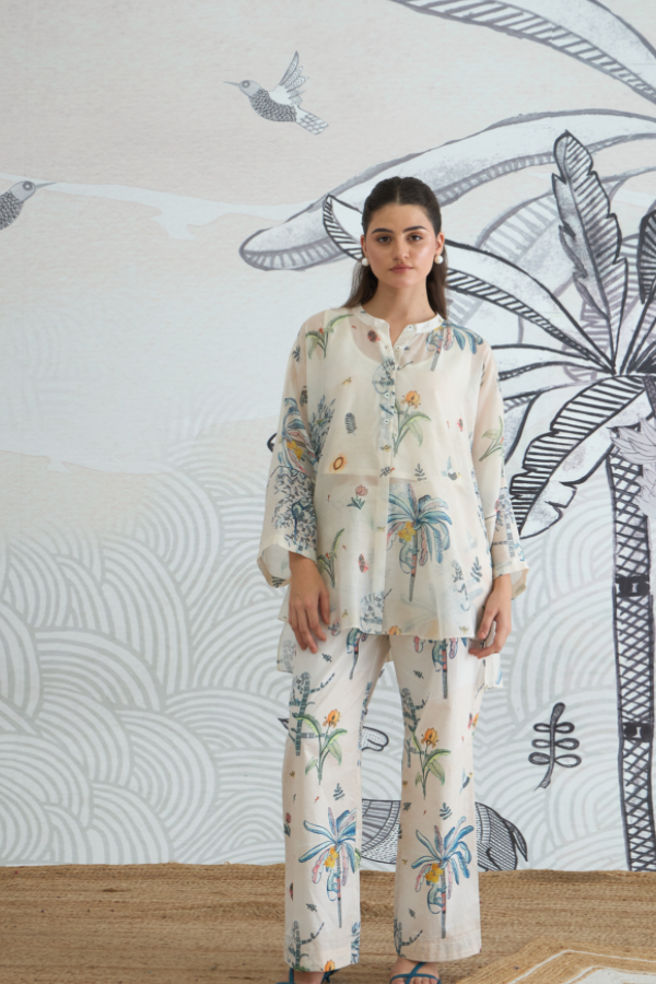 JUNGLE V-NECK KURTA PANT