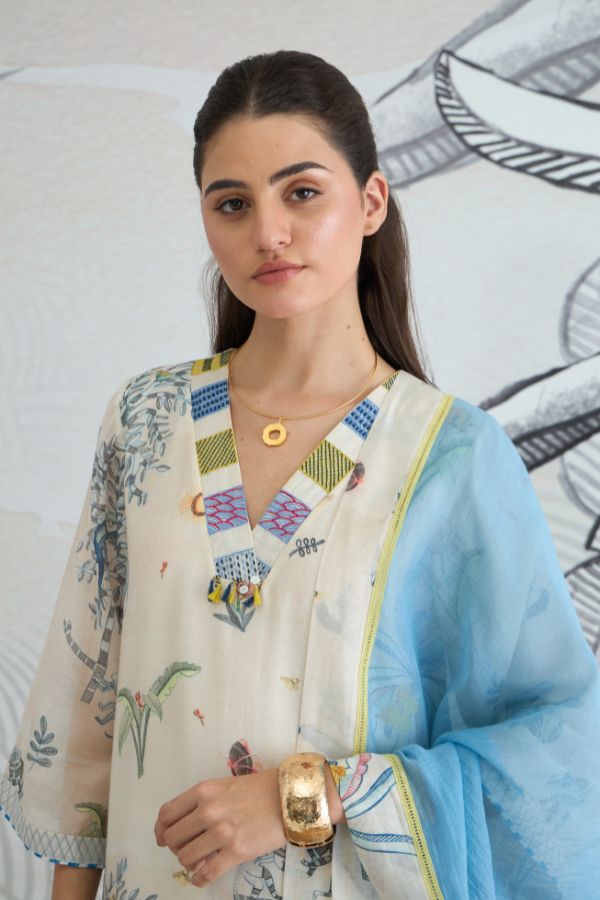 JUNGLE V-NECK Dupatta