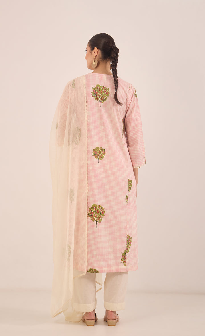 KOTA DORIYA DUPATTA - CREAM