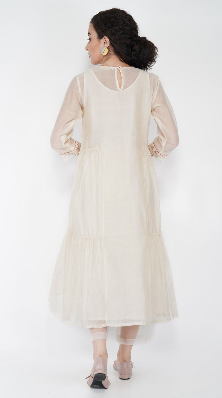 SAAWAN- FLOWER TIER DRESS WITH PANT