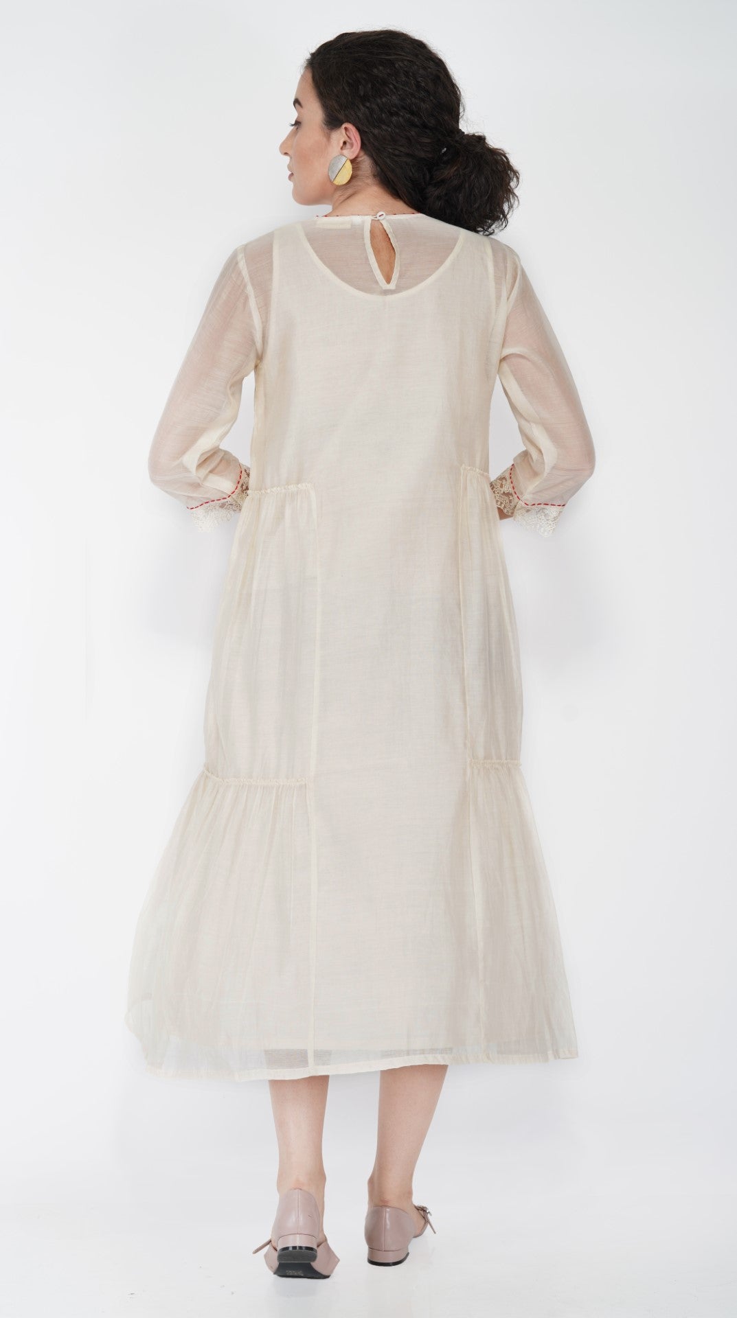 SAAWAN- FLOWER TIER DRESS WITH PANT