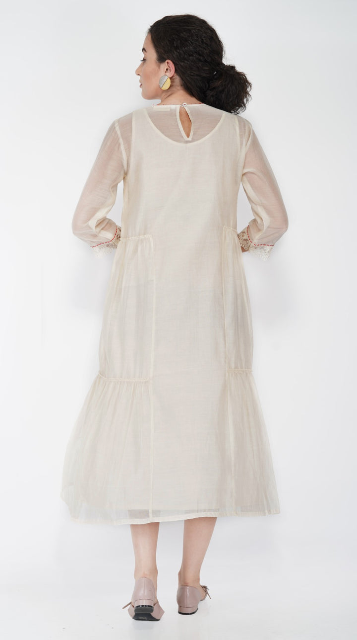 SAAWAN- FLOWER TIER DRESS WITH PANT