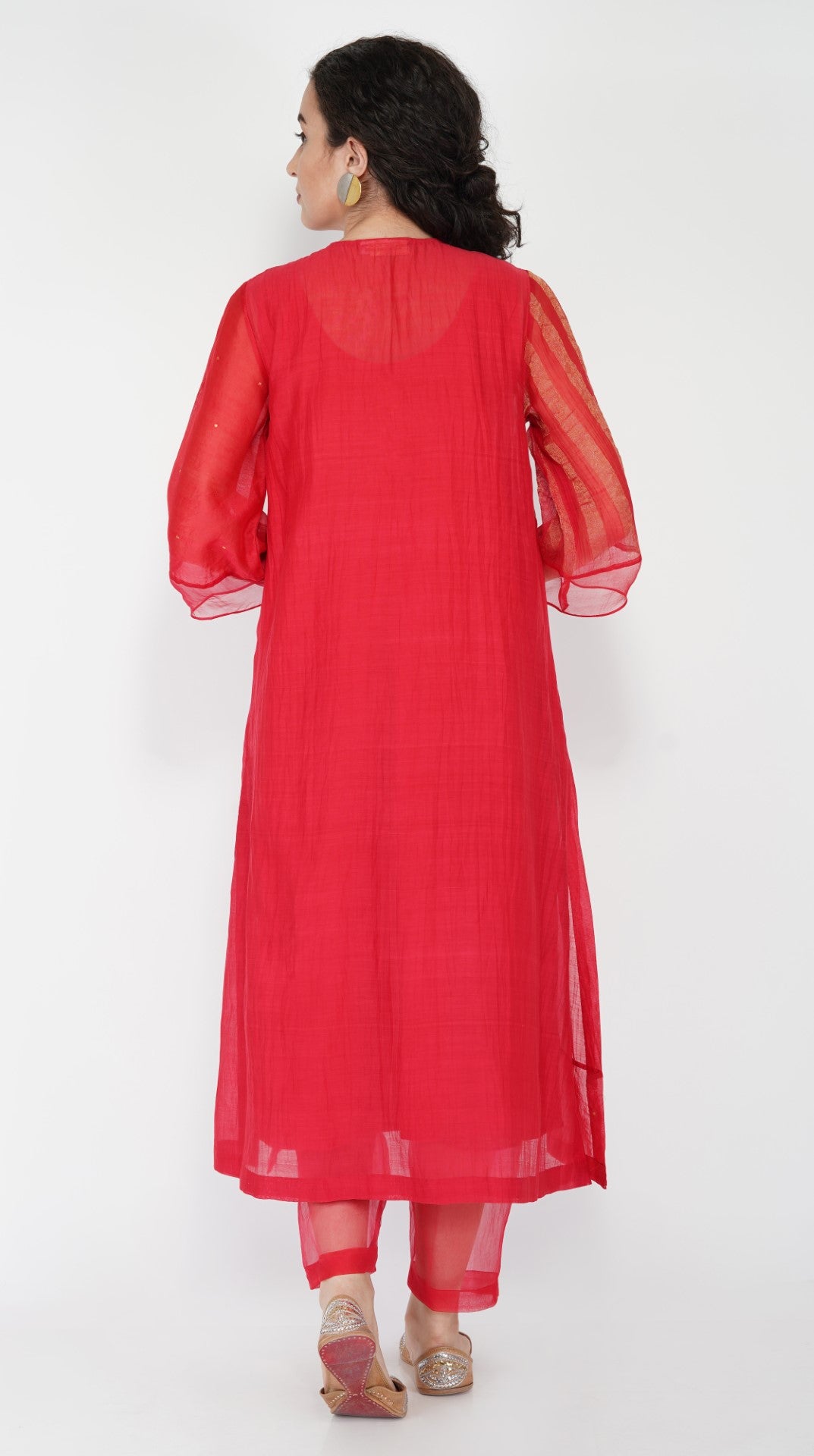 SAAWAN STRIPE ZARI PATCH KURTA