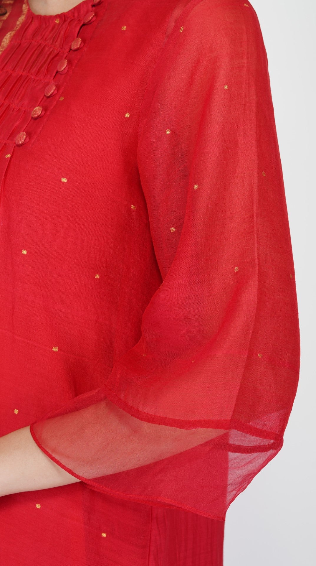 SAAWAN STRIPE ZARI PATCH KURTA