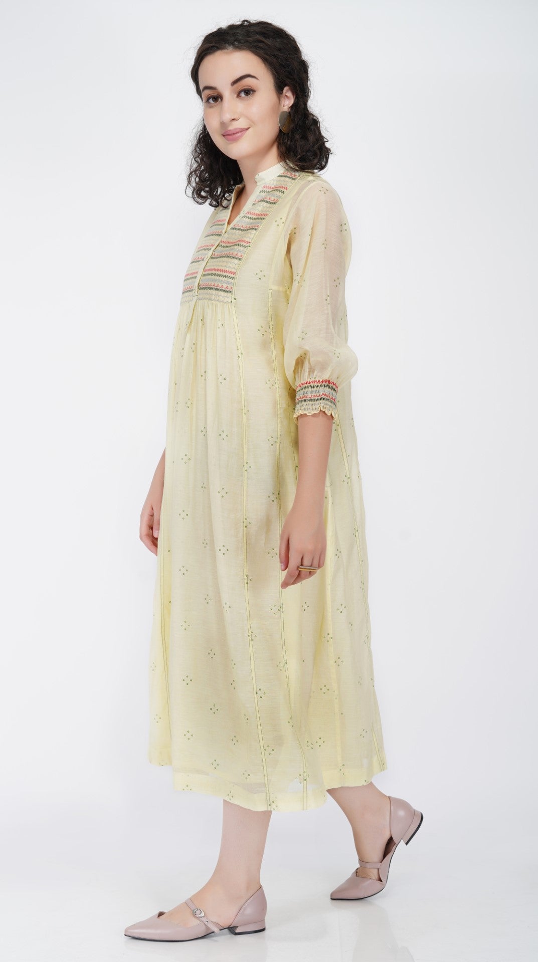 SAAWAN ABSTRACT YOKE KALI KURTA