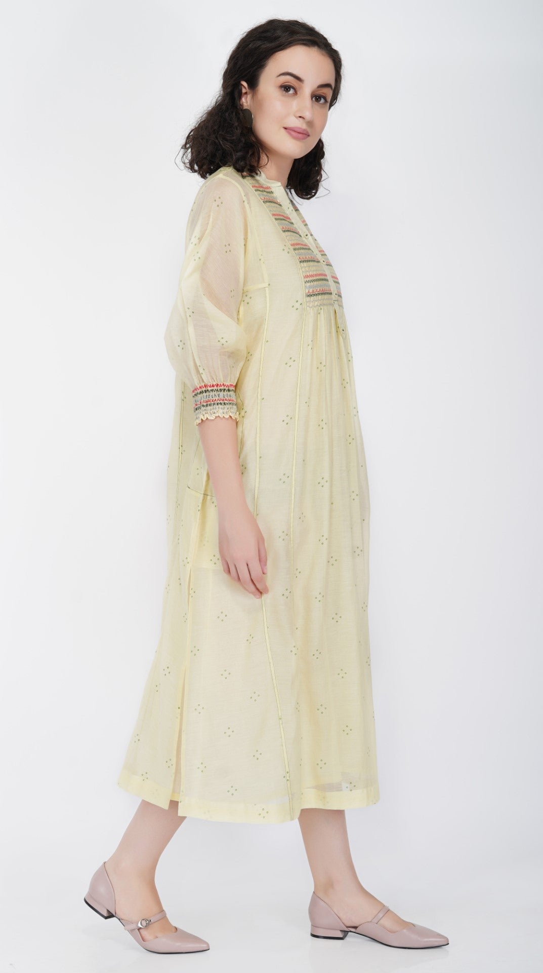 SAAWAN ABSTRACT YOKE KALI KURTA