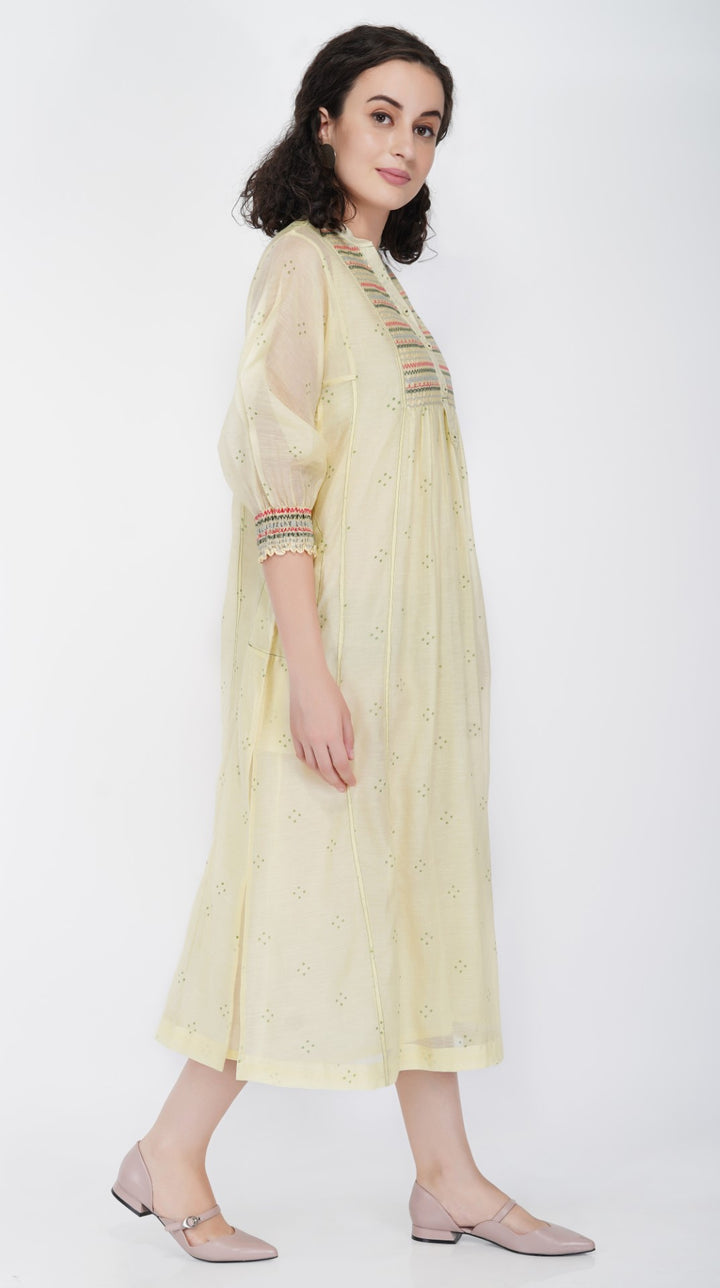 SAAWAN ABSTRACT YOKE KALI KURTA
