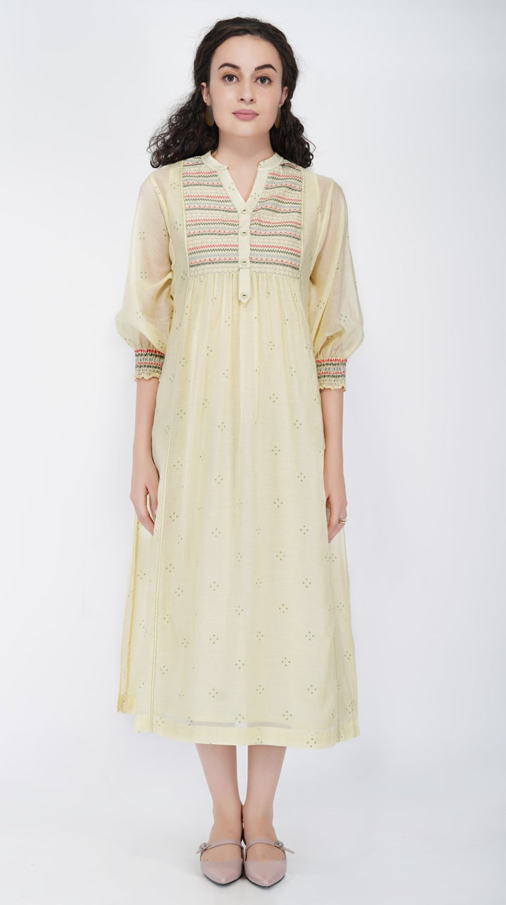 SAAWAN ABSTRACT YOKE KALI KURTA