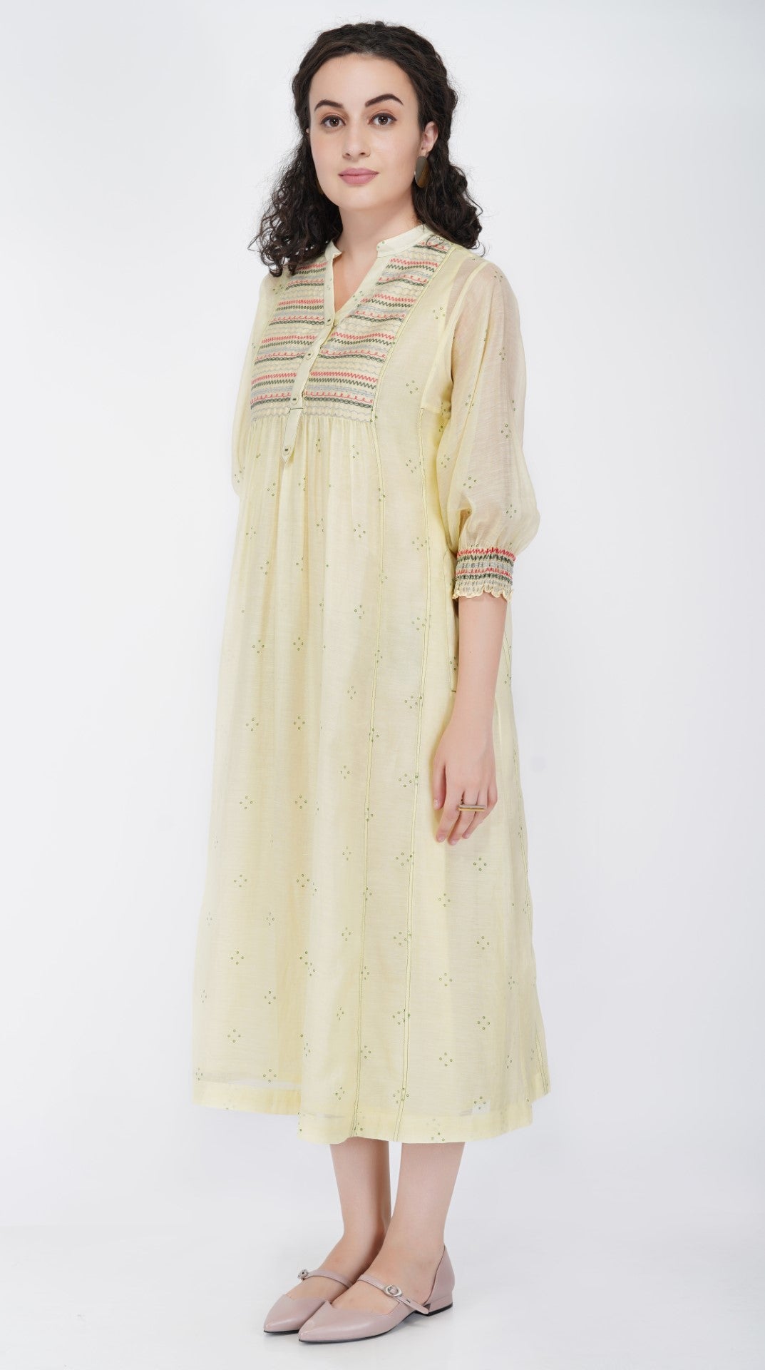SAAWAN ABSTRACT YOKE KALI KURTA