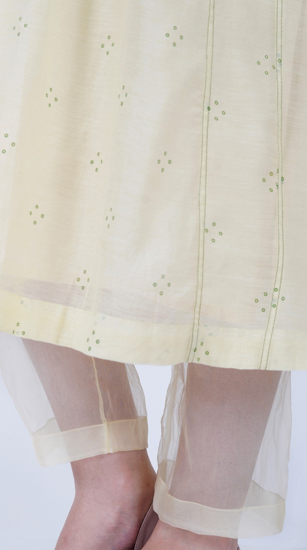 SAAWAN ABSTRACT YOKE KALI KURTA