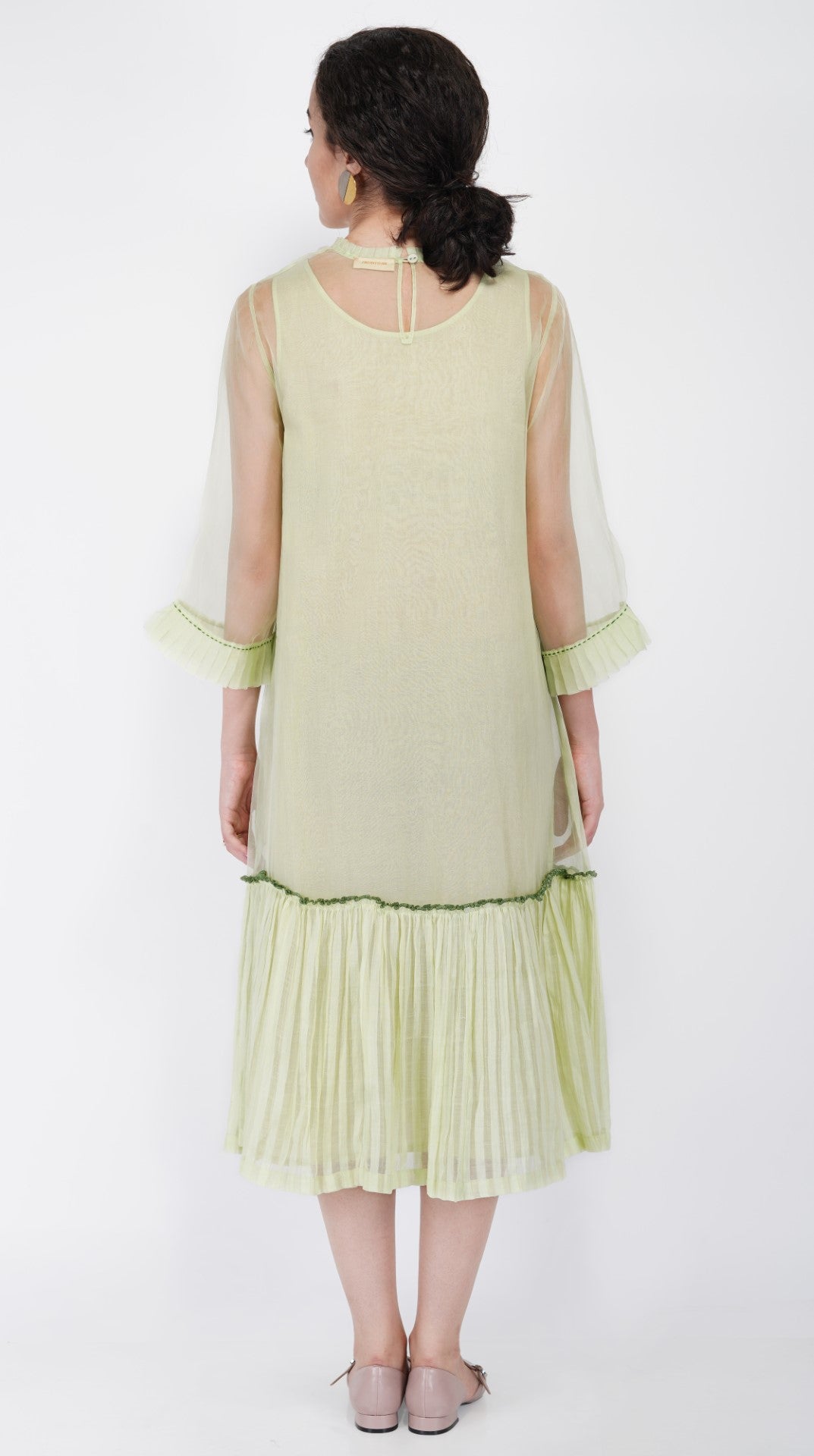 SAAWAN ORGANZA GATHER FRILL DRESS