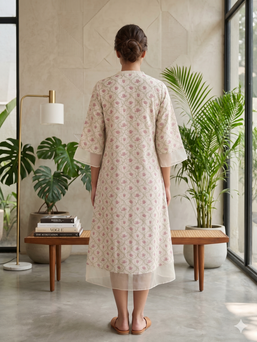 Safira: Ivory Floral Kurta
