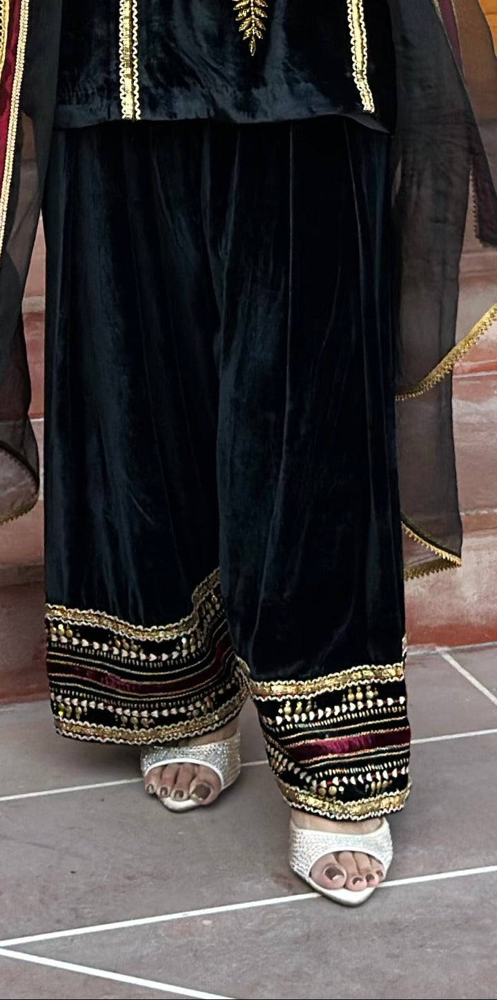 BLACK VELVET FARSHI SALWAR