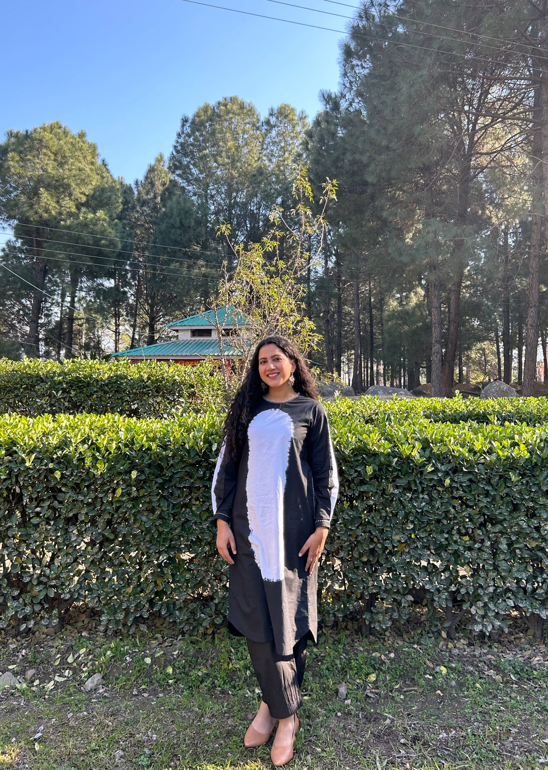 OVAL SHIBORI KURTA SET