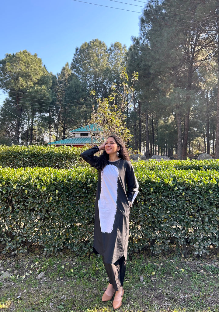 OVAL SHIBORI KURTA SET