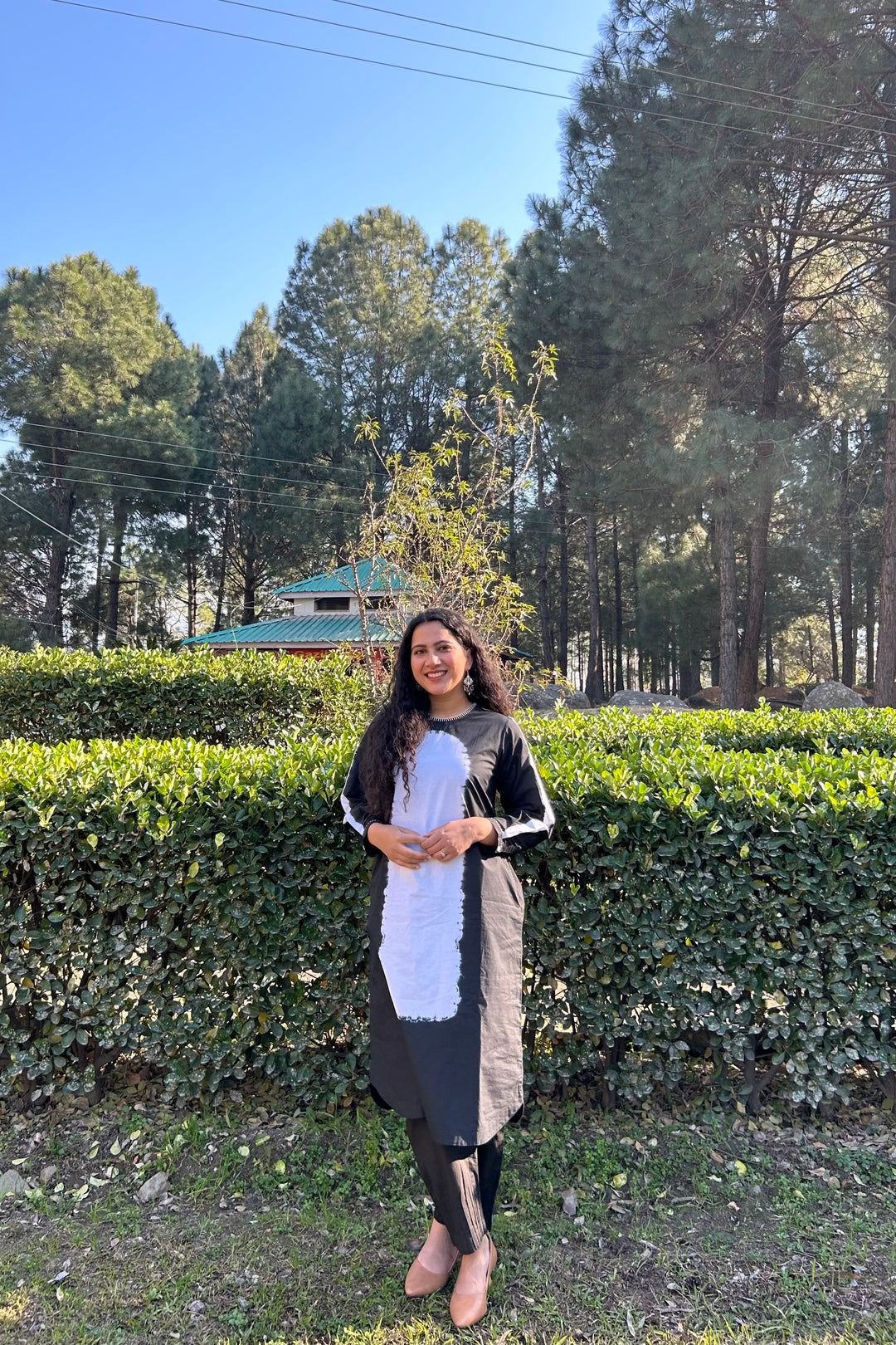 OVAL SHIBORI KURTA SET