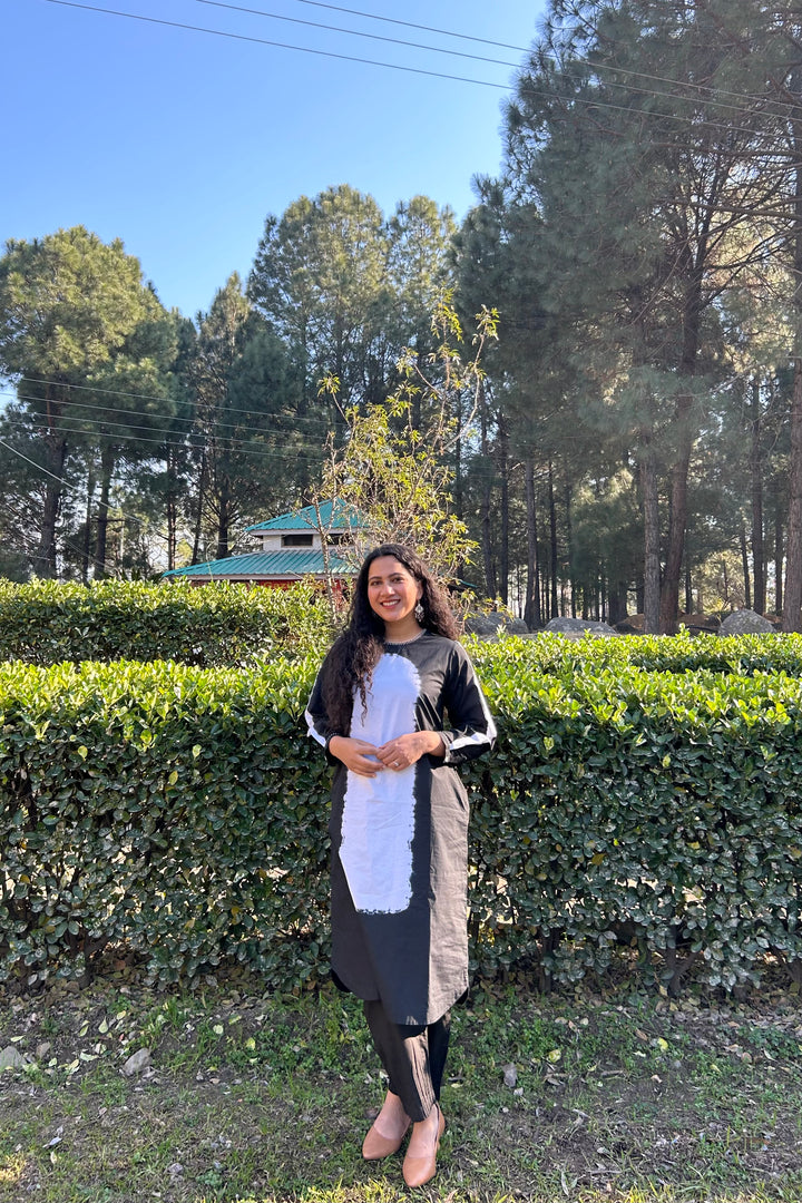OVAL SHIBORI KURTA SET