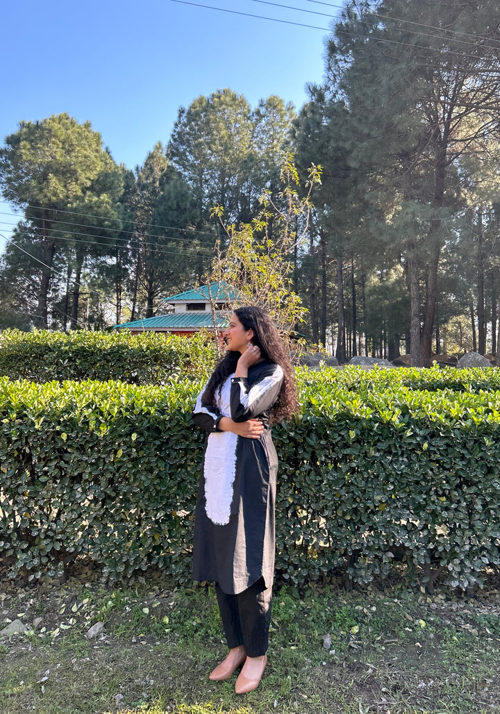 OVAL SHIBORI KURTA SET