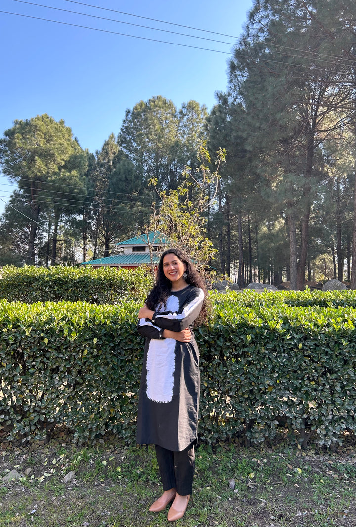 OVAL SHIBORI KURTA SET