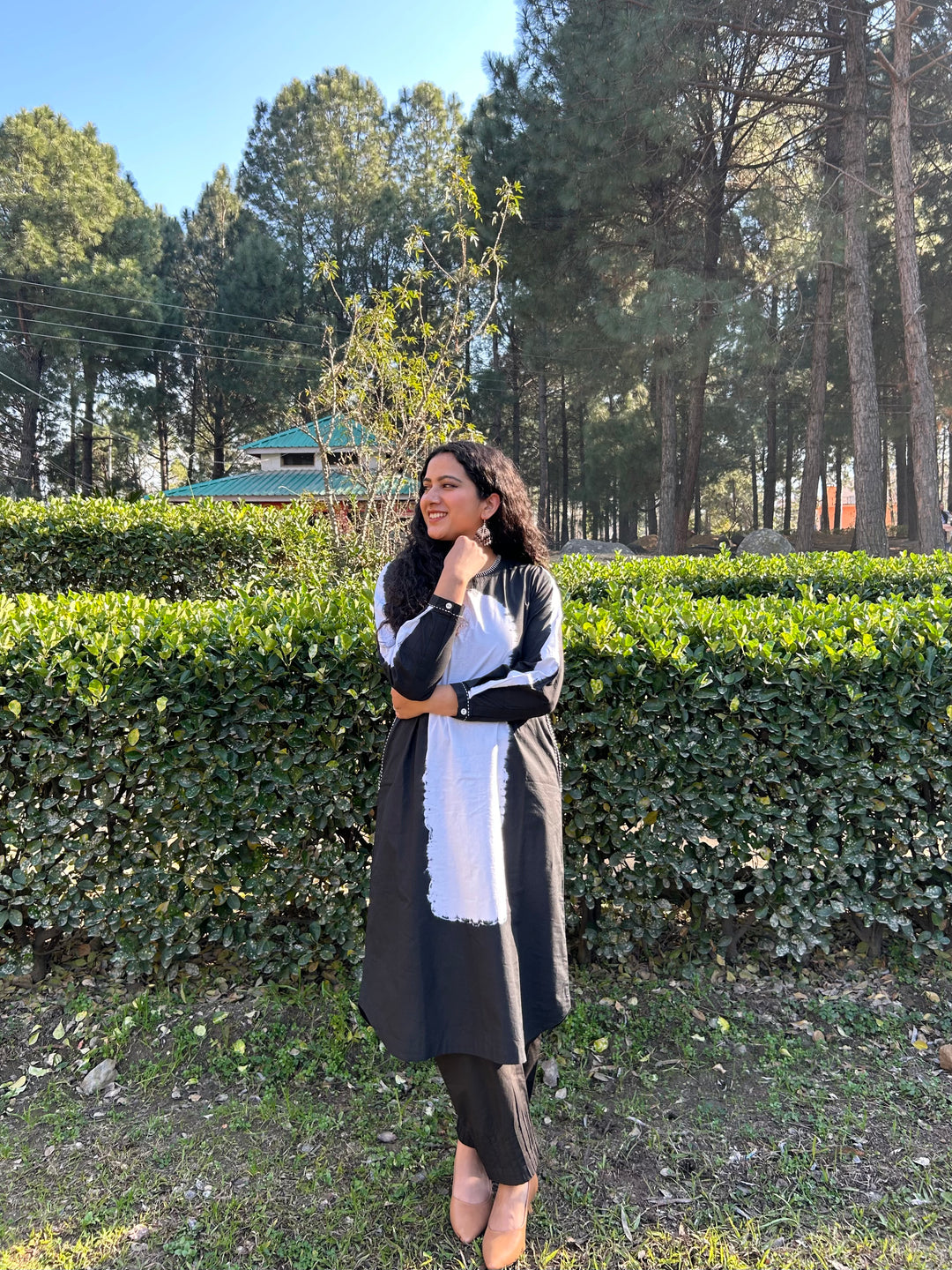 OVAL SHIBORI KURTA SET