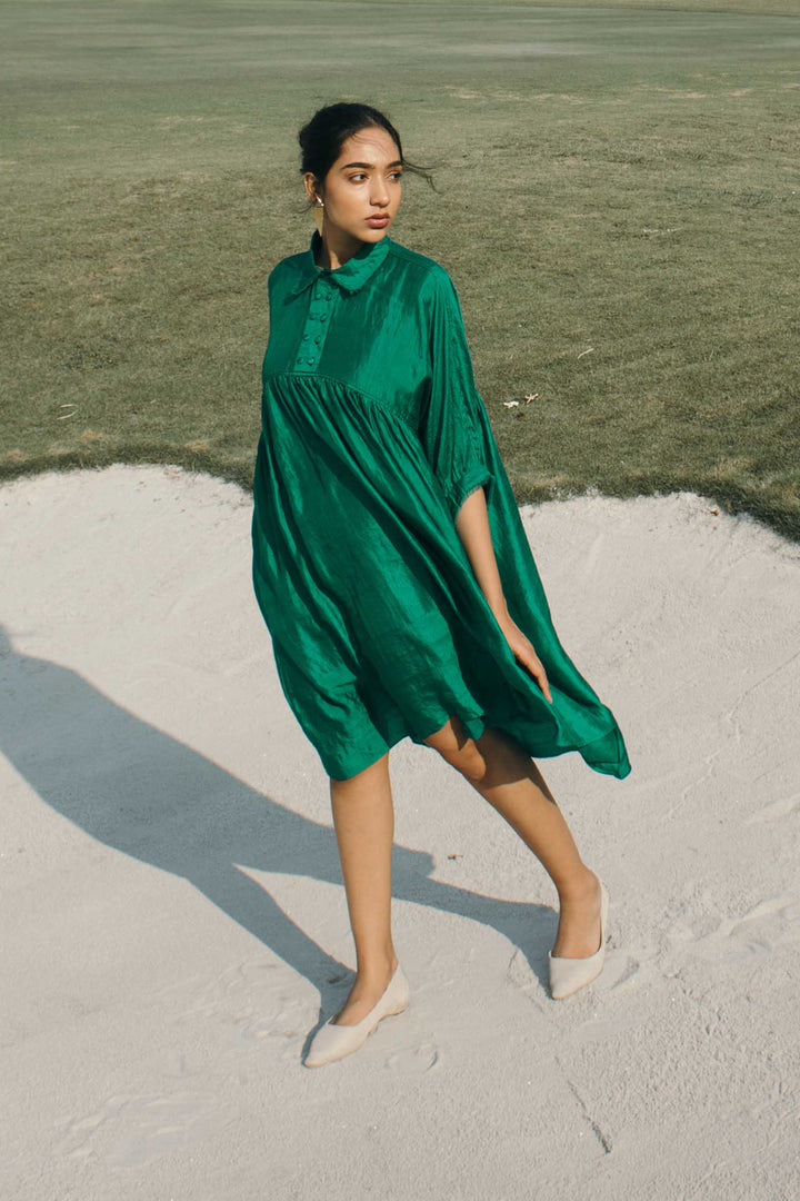 RAGA SILK COLLAR CAPE