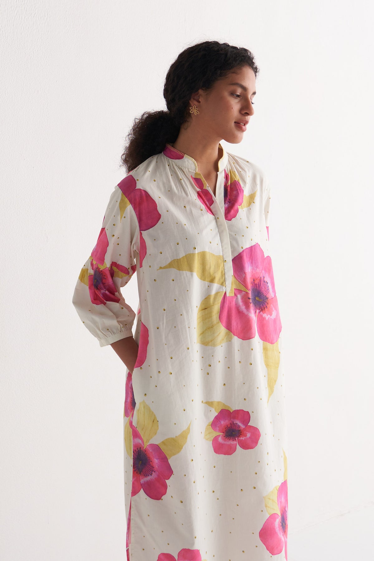 Pinkberry Floral Shirtdress with pants