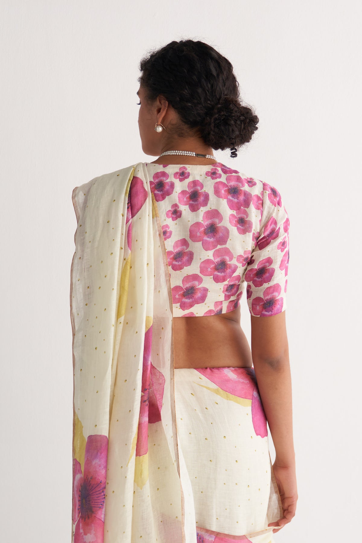 Pinkberry Floral saree With Blouse