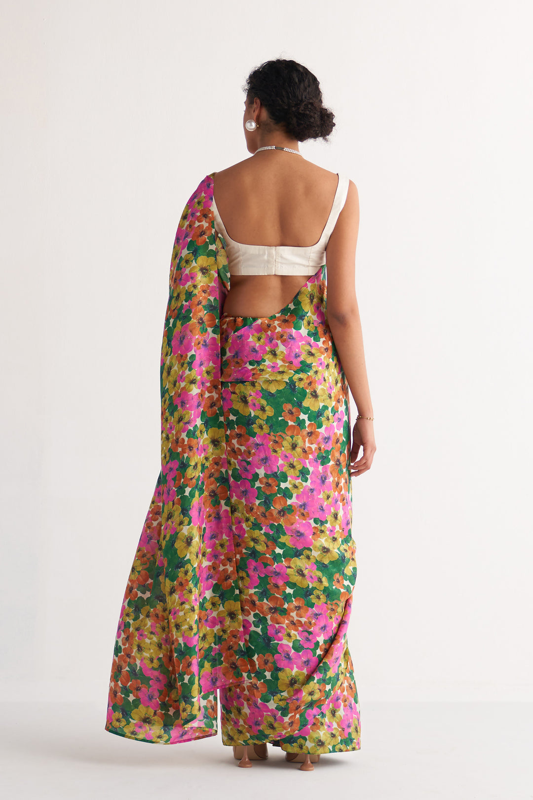 Multihued Gardenia Saree with Blouse