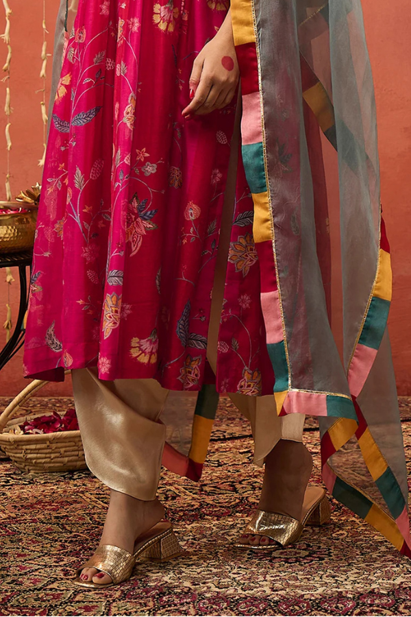 SHREE-IVORY MASHRU SILK DHOTI SALWAR