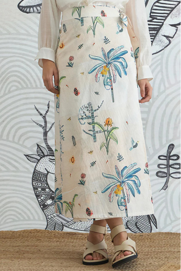 JUNGLE WRAP SKIRT