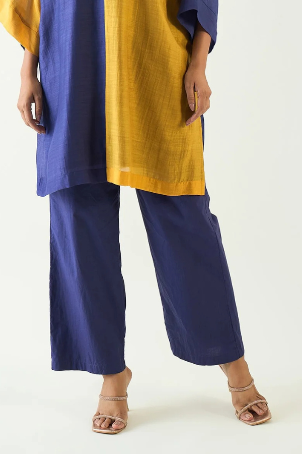 Cotton Wide Pants - Purple