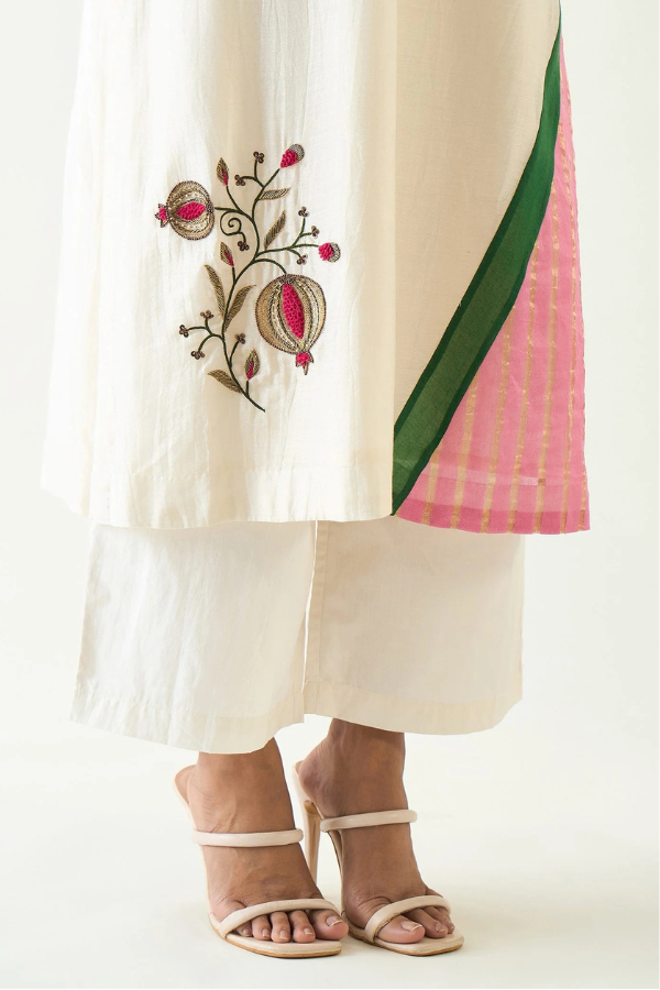 Cotton Wide Pants - Ivory