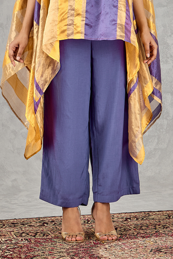 PURPLE WIDE-LEG PANT