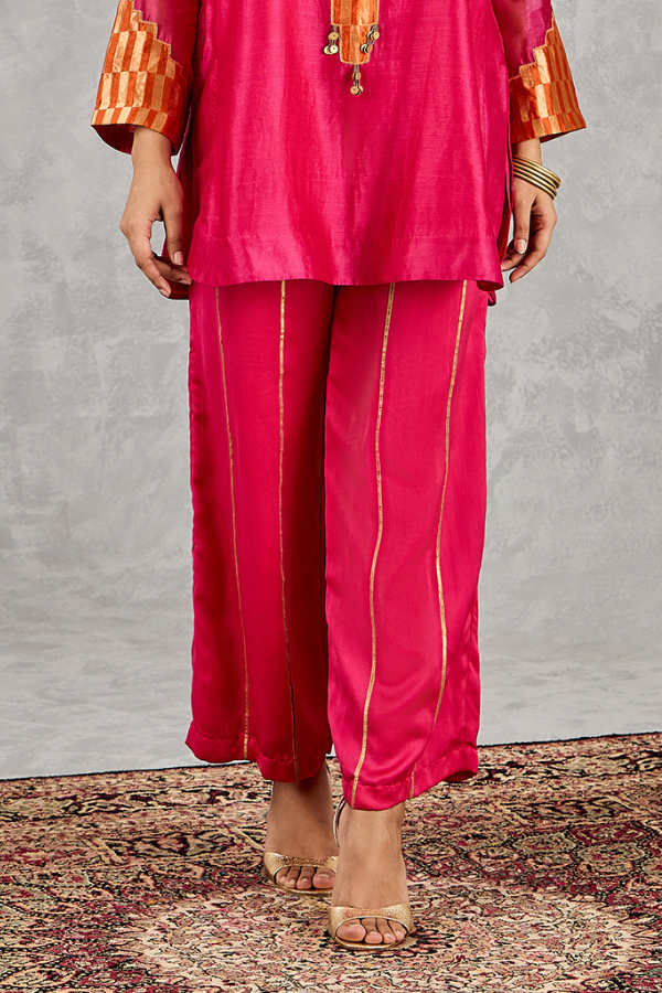 HOT PINK WIDE-LEG PANT